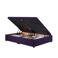 millbank ottoman divan bed frame purple chenille fabric king size 5ft