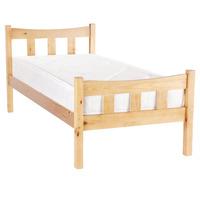 miami antique pine bed frame single