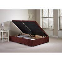 Millbank Ottoman Divan Bed Frame Mulberry Velvet Fabric Single 3ft