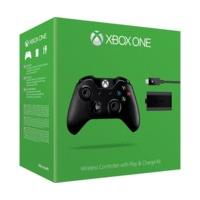 Microsoft Xbox One Wireless Controller + Play & Charge Kit (2015) (black)
