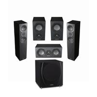 Mission LX-3 5.1 system - 1 pair of LX-3 1 pair of LX-1 LX-C Centre with MS400 Sub in Black