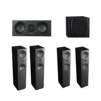 Mission LX-4 5.1 System - 1 Pair of LX-4 1 Pair of LX-3 LX-C Centre with MS400 Sub in Black