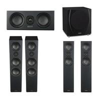 Mission LX-5 5.1 System - 1 Pair of LX-5 1 Pair of LX-4 LX-C Centre with MS400 Sub in Black