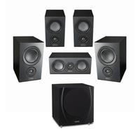 Mission LX-2 5.1 system - 1 pair of LX-2 1 pair of LX-1 LX-C Centre with MS400 Sub in Black
