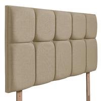 Milan Upholstered Headboard - Small Double - Sand