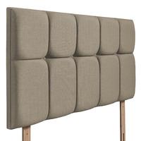 Milan Upholstered Headboard - Kingsize - Fudge