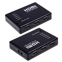 Mini 5 Port 1080P Video HDMI Switch Switcher Splitter with IR Remote