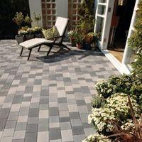 mid grey stonemaster mixed size block paving pack of 400 1020 m