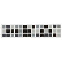 mini mosaic black white mosaic ceramic border tile l200mm w45mm