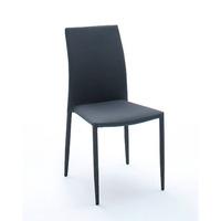 mila upholstered grey dining chair