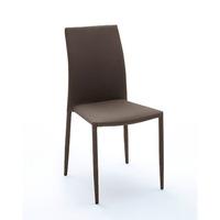 mila upholstered brown dining chair