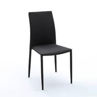 mila upholstered black dining chair