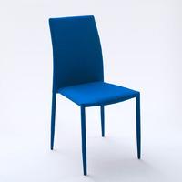 mila upholstered blue dining chair