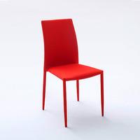 mila upholstered red dining chair