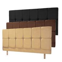 Milan Headboard Single White Faux Suede