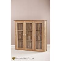 milano oak dresser top 4ft 6in glass door