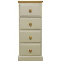Milford Country Painted Chest of Drawer - 4 Drawer Narrow