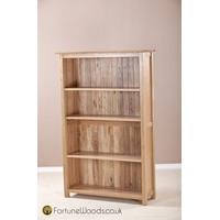 milano oak bookcase 5ft wide