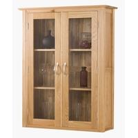 Milano Oak Dresser Top - 3ft Glass Door