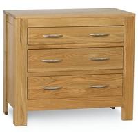 Milano Oak Chest of Drawer - 3 Drawer