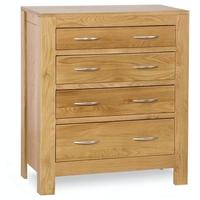 Milano Oak Chest of Drawer - 4 Drawer