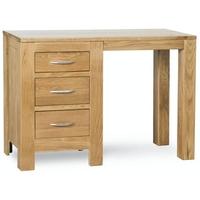 Milano Oak Dressing Table - Single Pedestal