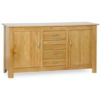 Milano Oak Sideboard - 2 Door 4 Drawer