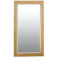 milano oak mirror large