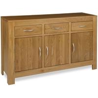 milano oak sideboard 3 door