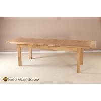 Milano Oak Dining Table - 6ft 8in Extending with 2 Leaf