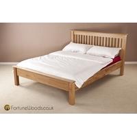 Milano Oak Bed - Low Foot End