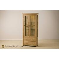 Milano Oak Glass Display Cabinet