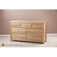 Milano Oak Chest of Drawer - 3 Over 4 Drawer