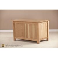 Milano Oak Blanket Box - Small