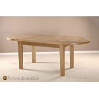 Milano Oak Dining Table - Large D-End Extending