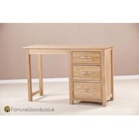 Milano Oak Dressing Table - Single Pedestal