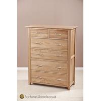 Milano Oak Chest of Drawer - 4+2 Drawer