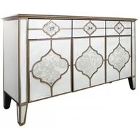 Milagro Mirrored 3 Drawer 3 Sideboard