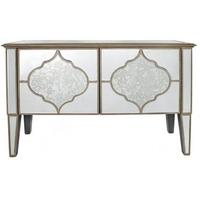 Milagro Mirrored 2 Door Cabinet