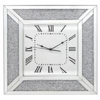 Milano Diamond Mirrored Wall Clock