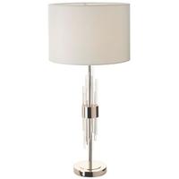 Mildan Pale Gold and Glass Table Lamp with Shade