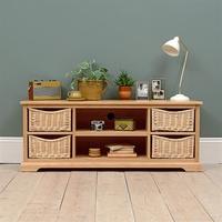 MIddleton Natural Widescreen TV Unit up to 62\