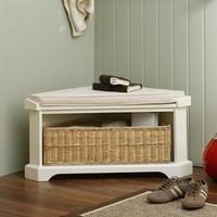 middleton painted corner seat ivory