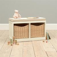 middleton painted modular storage bench ivory