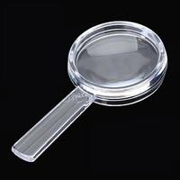 Mini Portable 2.6mm Diameter 4X Plastic Transparent Magnifier (5 PCS)