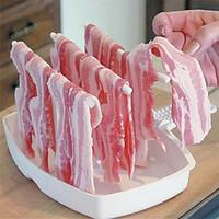 Microwave Bacon Rack Hanger Cooker Tray Cook Bar Crisp Breakfast Meal Home Dorm Use Tools