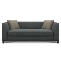 Milly Fabric 3 Seater Sofa Gracelands Granite