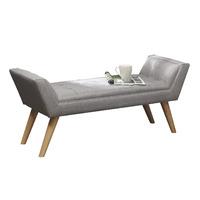 Milan Hopsack Upholstered Bench