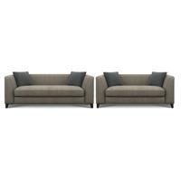 Milly Fabric 3 and 2 Seater Sofa Suite Gracelands Taupe