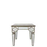 mirabelle end table frosted mirror